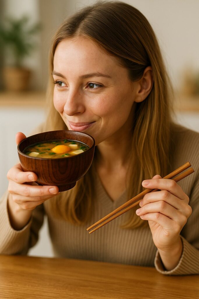 山芋と味噌汁